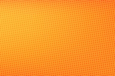 Pop Art Colory çizgi roman kapağı. Puantiyeli turuncu ve sarı arkaplan. Çizgi film komik retro desen. Vektör yarım ton çizimi. 90 'lar tarzı. Poster, kart, el ilanı için şablon tasarımı.