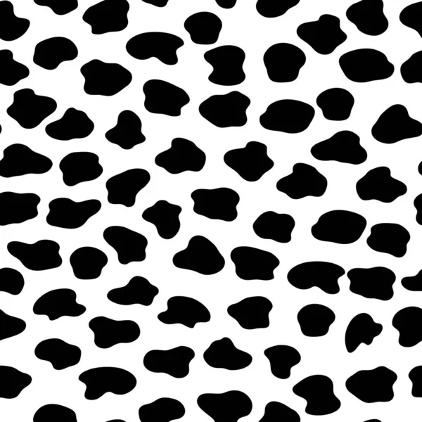 Fond Noir Blanc Abstrait Modèle Sans Couture Avec Des Animaux — Image vectorielle