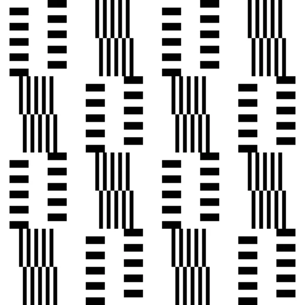 Abstracte Geometrische Zwart Wit Naadloos Patroon Voor Webpagina Texturen Kaart — Stockvector