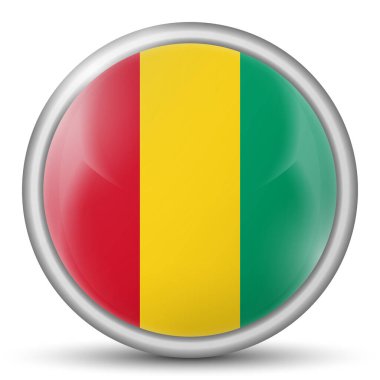 Bolivya bayrağıyla birlikte cam ışıklı top. Yuvarlak küre, şablon simgesi. Ulusal sembol. Parlak gerçekçi top, beyaz arkaplanda işaretlenmiş üç boyutlu soyut vektör çizimi. Büyük kabarcık. 