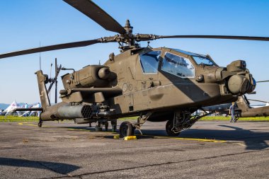 Birleşik Devletler Ordusu Boeing Ah-64e Apaçi Muhafız 17-03147 saldırı helikopteri Saf Slovak Uluslararası Hava Festivali 2019