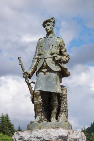 Monumento a la Primera Guerra Mundial en Inveraray, Escocia Imágenes de stock libres de derechos