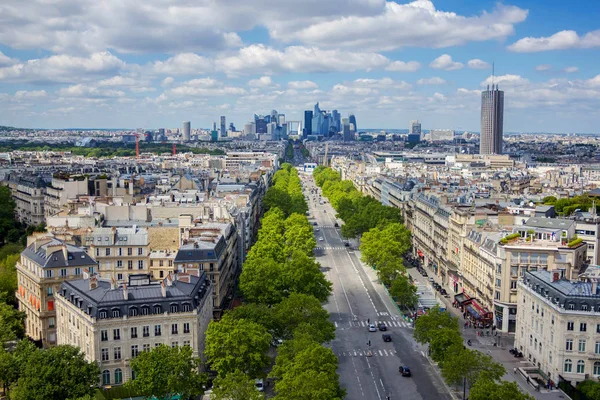 Вид с Триумфальной арки, Париж, Франция — стоковое фото