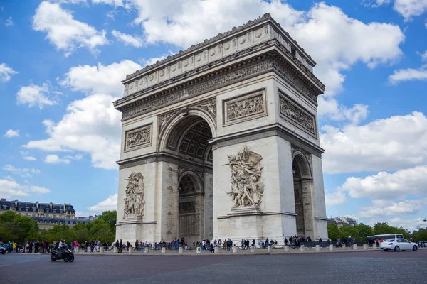 Триумфальная арка, Париж, Франция. 12 мая 2019 г. — стоковое фото