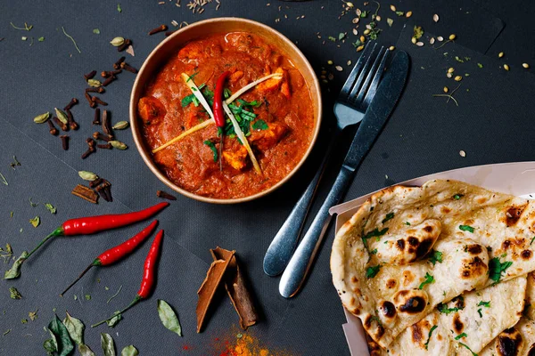 Indian food and spicy spices, stylish photos for the menu — Stock Photo, Image