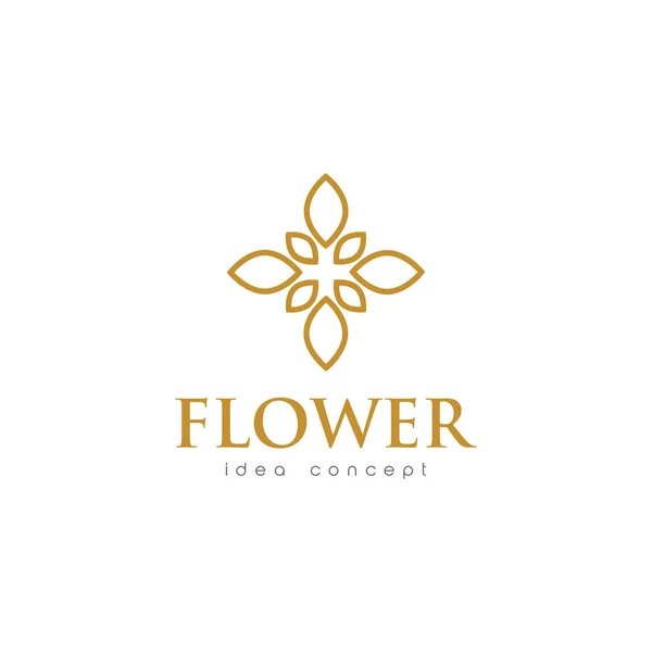 Szablon Projektu Creative Flower Concept Logo — Wektor stockowy