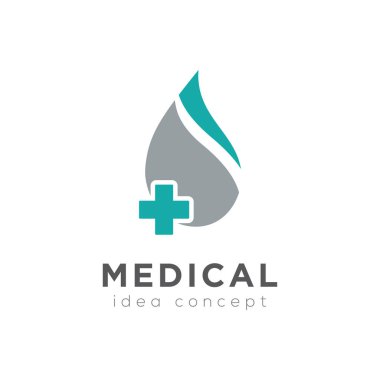 Yaratıcı tıbbi konsept logo tasarım şablonu
