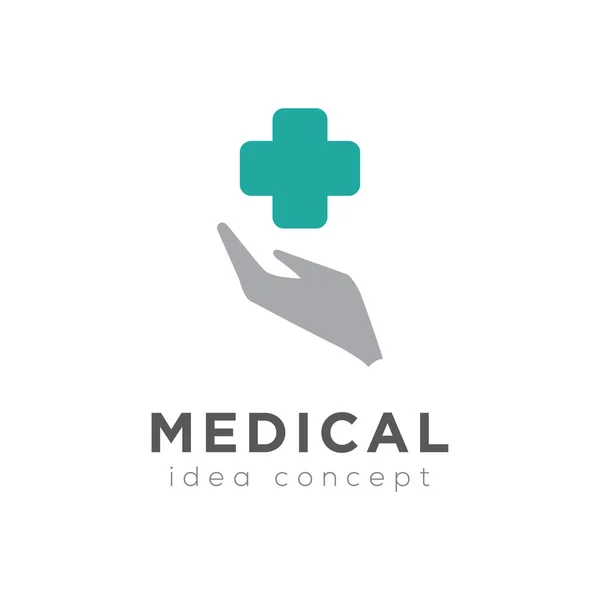 Creative Medical Concept Logo Design Template — Stock Vector