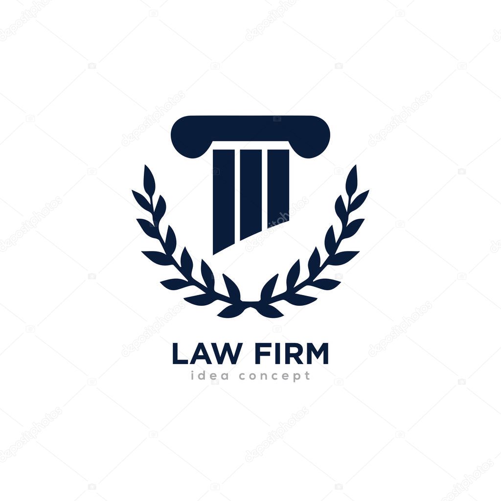 Creative Law Concept Logo Design Template