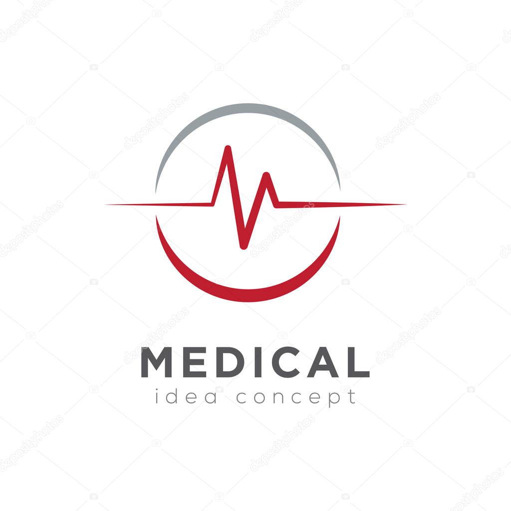 Creative Medical Concept Logo Design Template