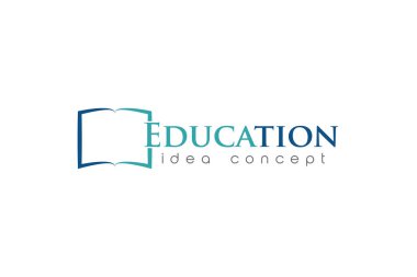 Yaratıcı eğitim konsepti logo tasarım şablonu