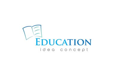 Yaratıcı eğitim konsepti logo tasarım şablonu