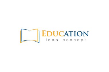 Yaratıcı eğitim konsepti logo tasarım şablonu