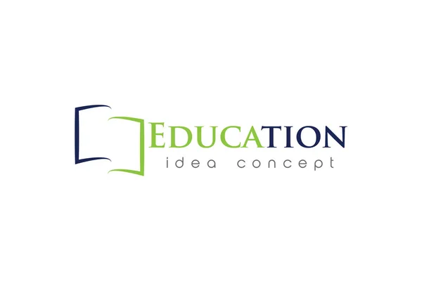 Plantilla Diseño Logotipo Concepto Educación Creativa — Vector de stock