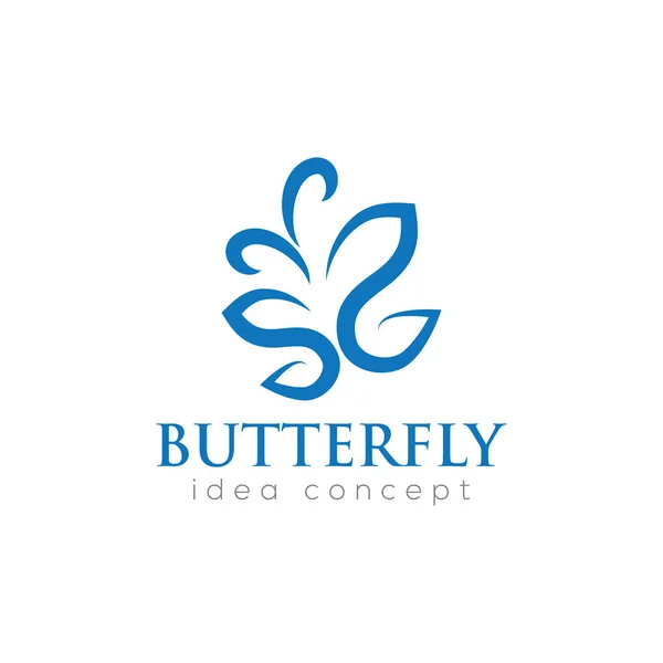 Креативний Шаблон Дизайну Логотипу Метелика — стоковий вектор