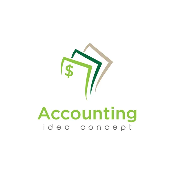 Creative Accounting Concept Logo Design Șablon — Vector de stoc