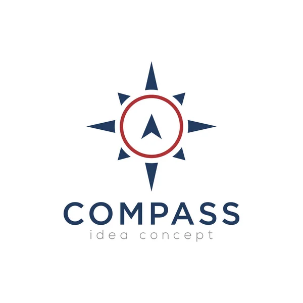Шаблон Дизайна Creative Compass — стоковый вектор