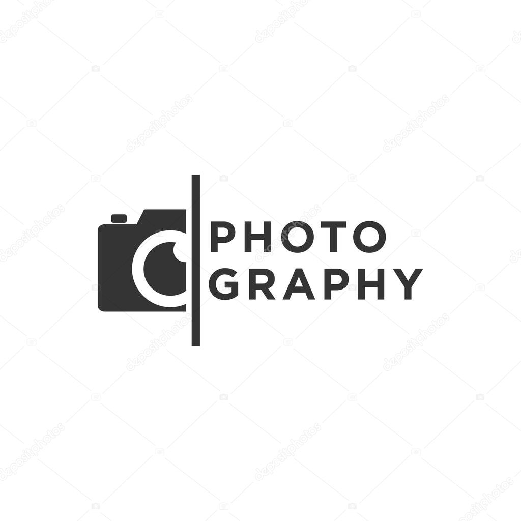 Creative Photography Concept Logo Design Template 