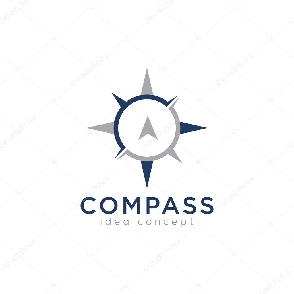 Creative Compass Concept Logo Design Template