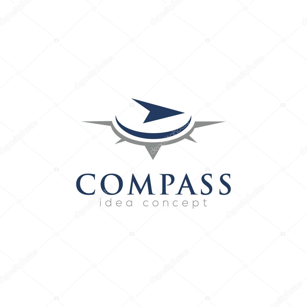 Creative Compass Concept Logo Design Template