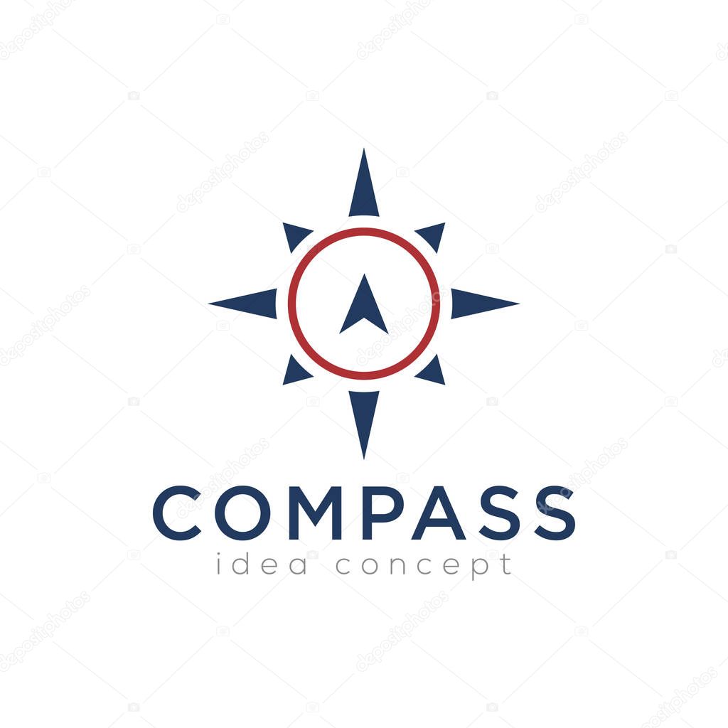 Creative Compass Concept Logo Design Template