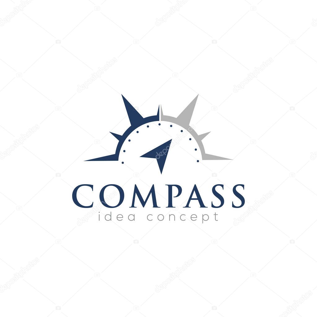 Creative Compass Concept Logo Design Template
