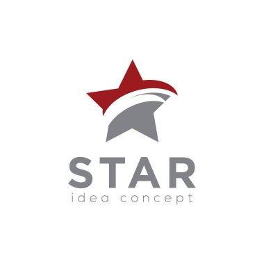 Star Logo, Yaratıcı Konsept Şablon Vektör 