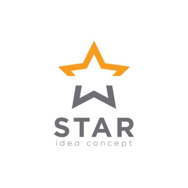 Star Logo, Yaratıcı Konsept Şablon Vektör 