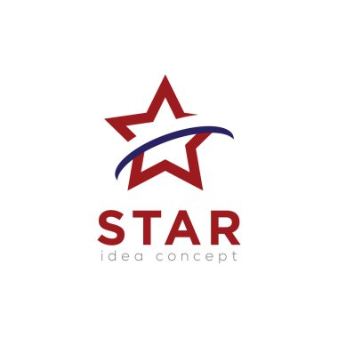 Star Logo, Yaratıcı Konsept Şablon Vektör 