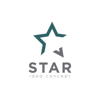 Star Logo, Yaratıcı Konsept Şablon Vektör 