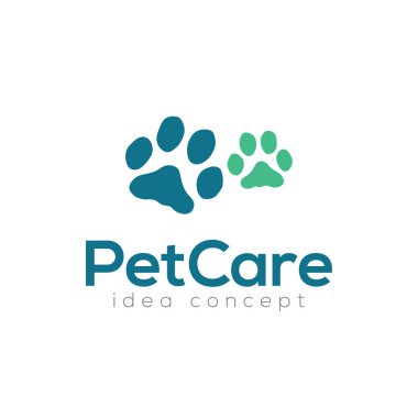 Yaratıcı Pet Care Concept Logo Tasarım Şablonu 