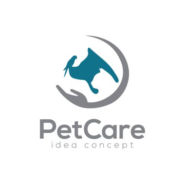 Yaratıcı Pet Care Concept Logo Tasarım Şablonu 