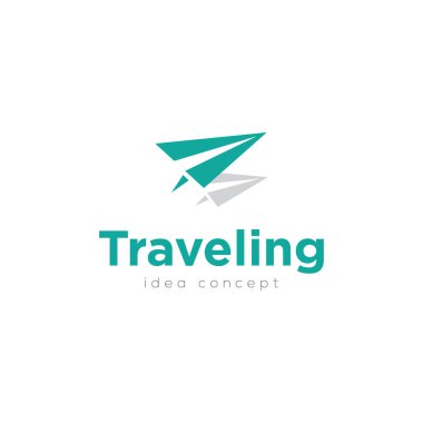 Yaratıcı Seyahat Kavramı Logo Tasarım Şablonu