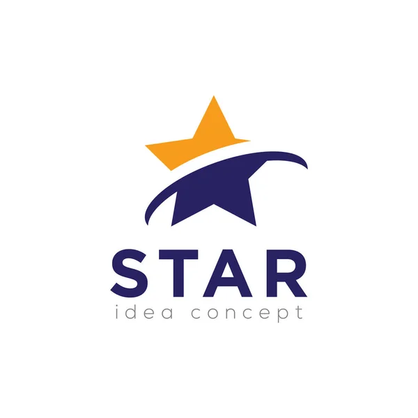 Star Logo Yaratıcı Konsept Şablon Vektör — Stok Vektör