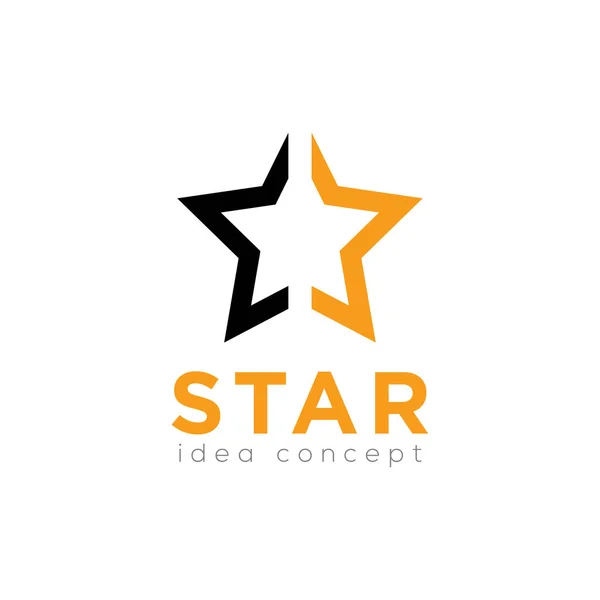 Star Logo Yaratıcı Konsept Şablon Vektör — Stok Vektör