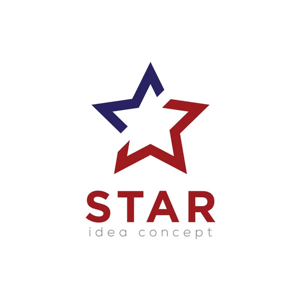 Logo Étoile Vecteur Modèle Concept Créatif — Image vectorielle