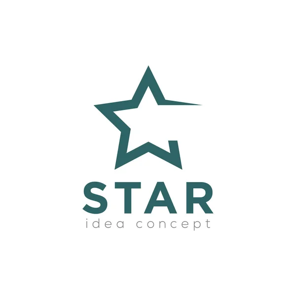 Star Logo Yaratıcı Konsept Şablon Vektör — Stok Vektör