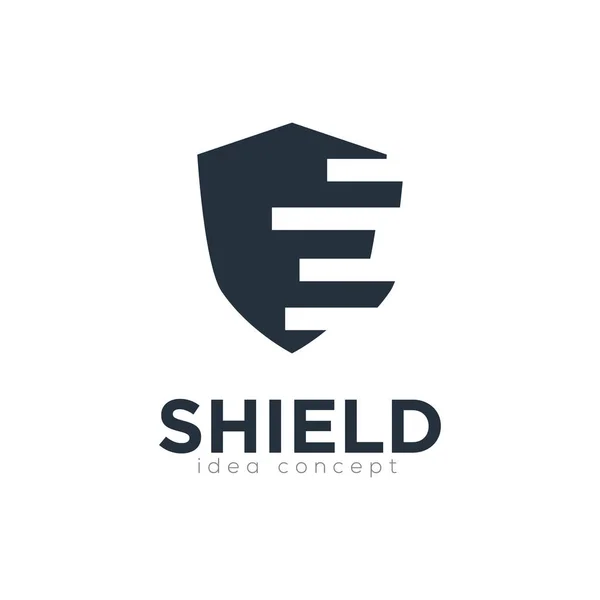 Creatief Shield Concept Logo Ontwerpsjabloon — Stockvector