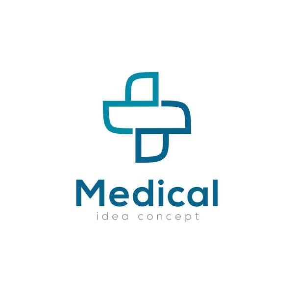 Plantilla Diseño Logotipo Concepto Médico Creativo — Archivo Imágenes Vectoriales