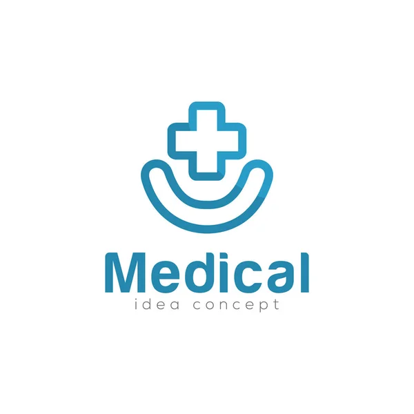 Modèle Conception Logo Concept Médical Créatif — Image vectorielle