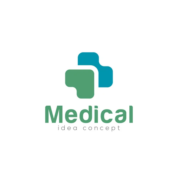 Plantilla Diseño Logotipo Concepto Médico Creativo — Vector de stock