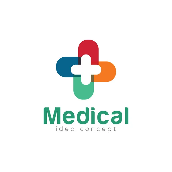 Modèle Conception Logo Concept Médical Créatif — Image vectorielle