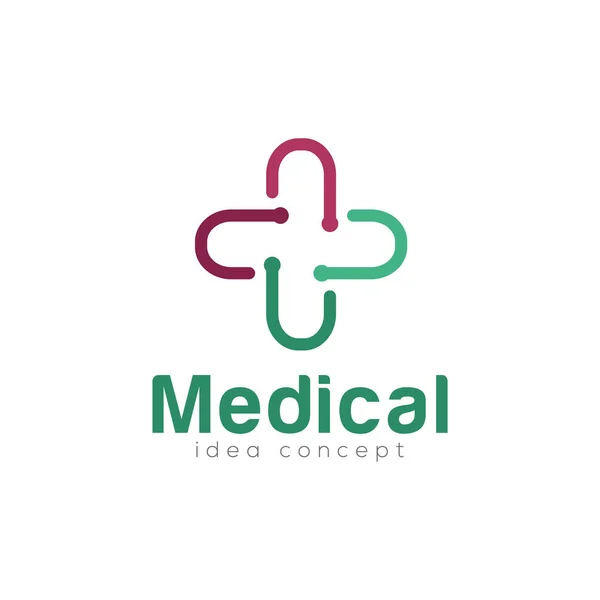 Creative Medical Concept Logo Ontwerpsjabloon — Stockvector