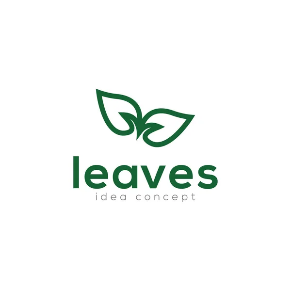 Modello Progettazione Creative Leaves Concept Logo — Vettoriale Stock