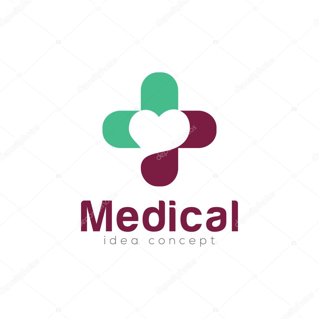 Creative Medical Concept Logo Design Template