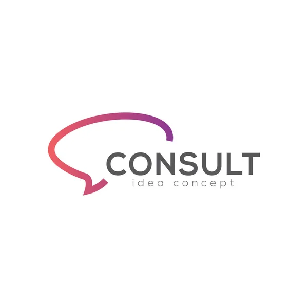 Modello Progettazione Creative Consulting Concept Logo — Vettoriale Stock