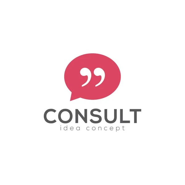 Modello Progettazione Creative Consulting Concept Logo — Vettoriale Stock
