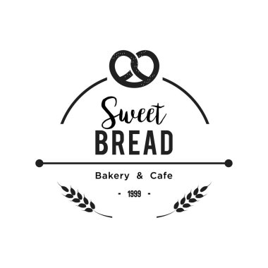 Creative Bakery Concept Logo Tasarım Şablonu, Rozetler