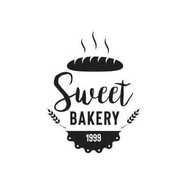 Creative Bakery Concept Logo Tasarım Şablonu, Rozetler