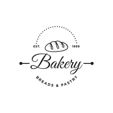 Creative Bakery Concept Logo Tasarım Şablonu, Rozetler